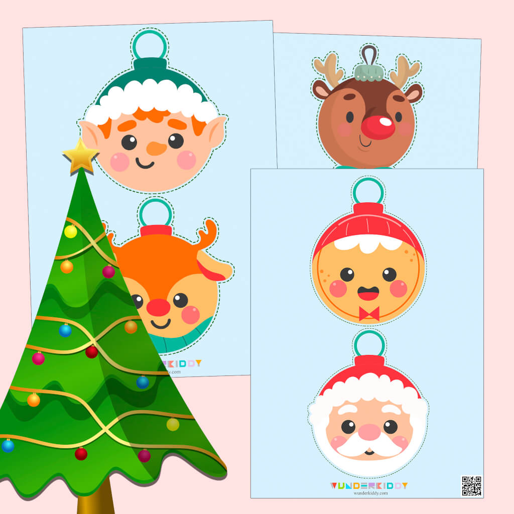 Printable Christmas Decorations Cut Out Templates