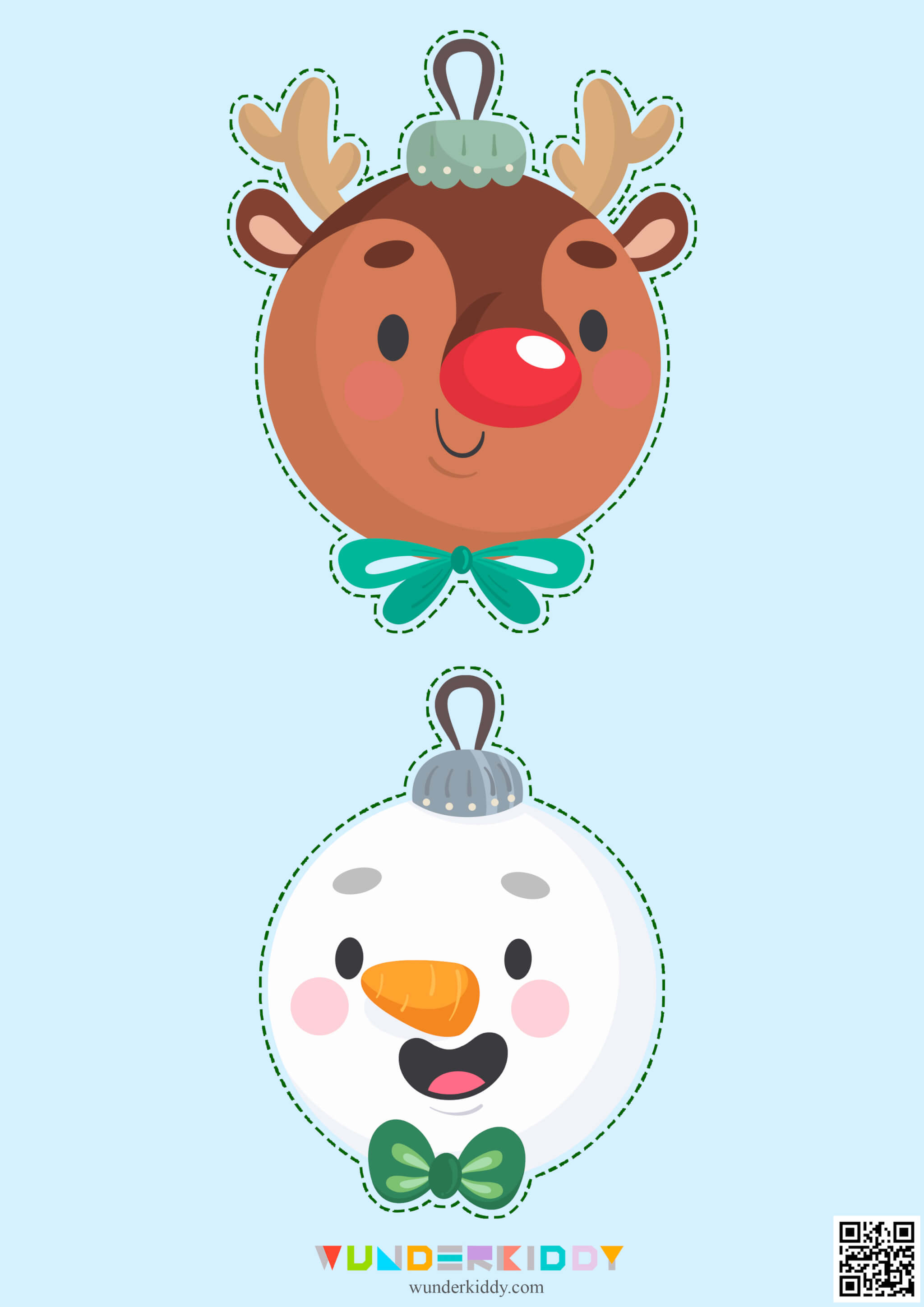 Template «Christmas decorations»