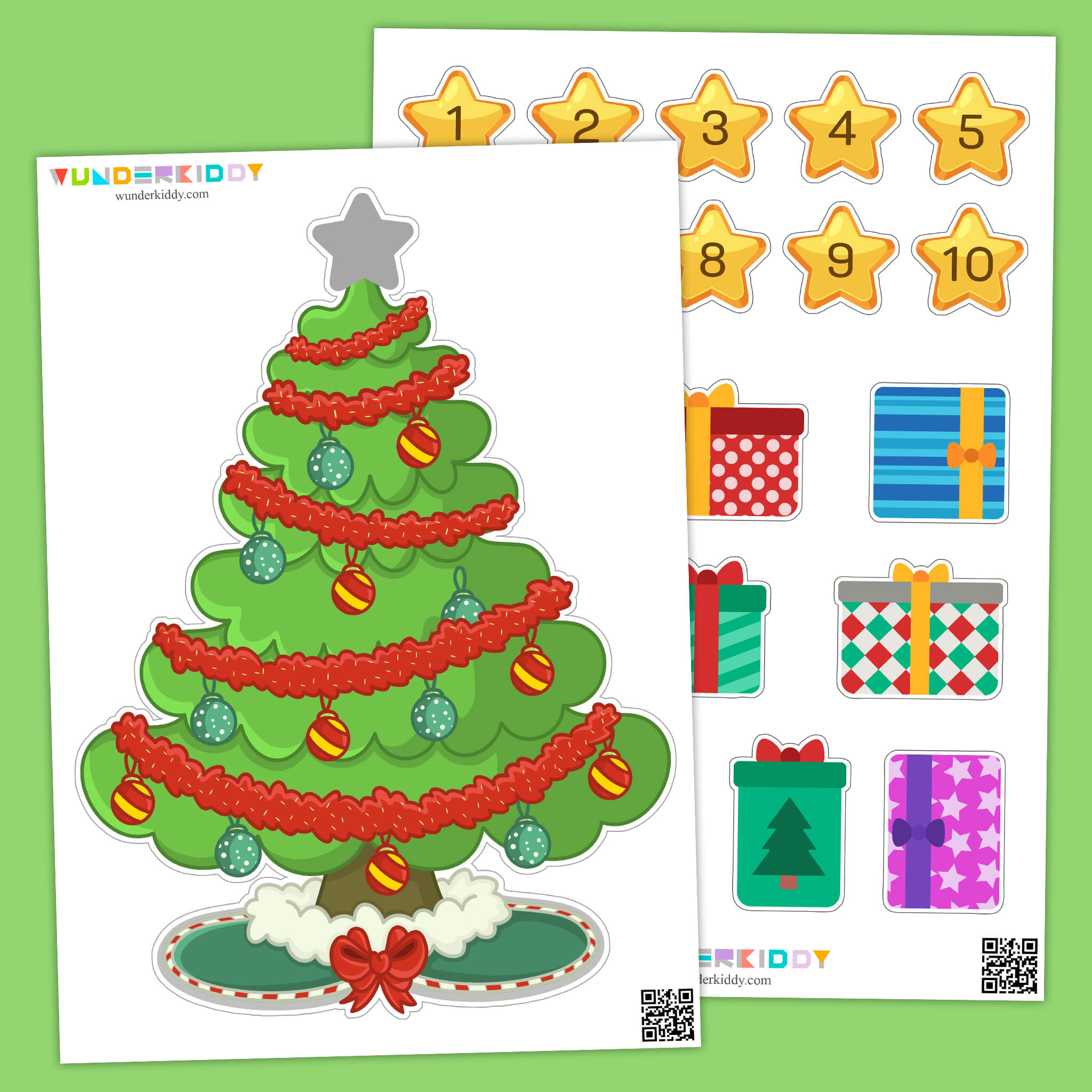 Christmas Counting Game for Preschool