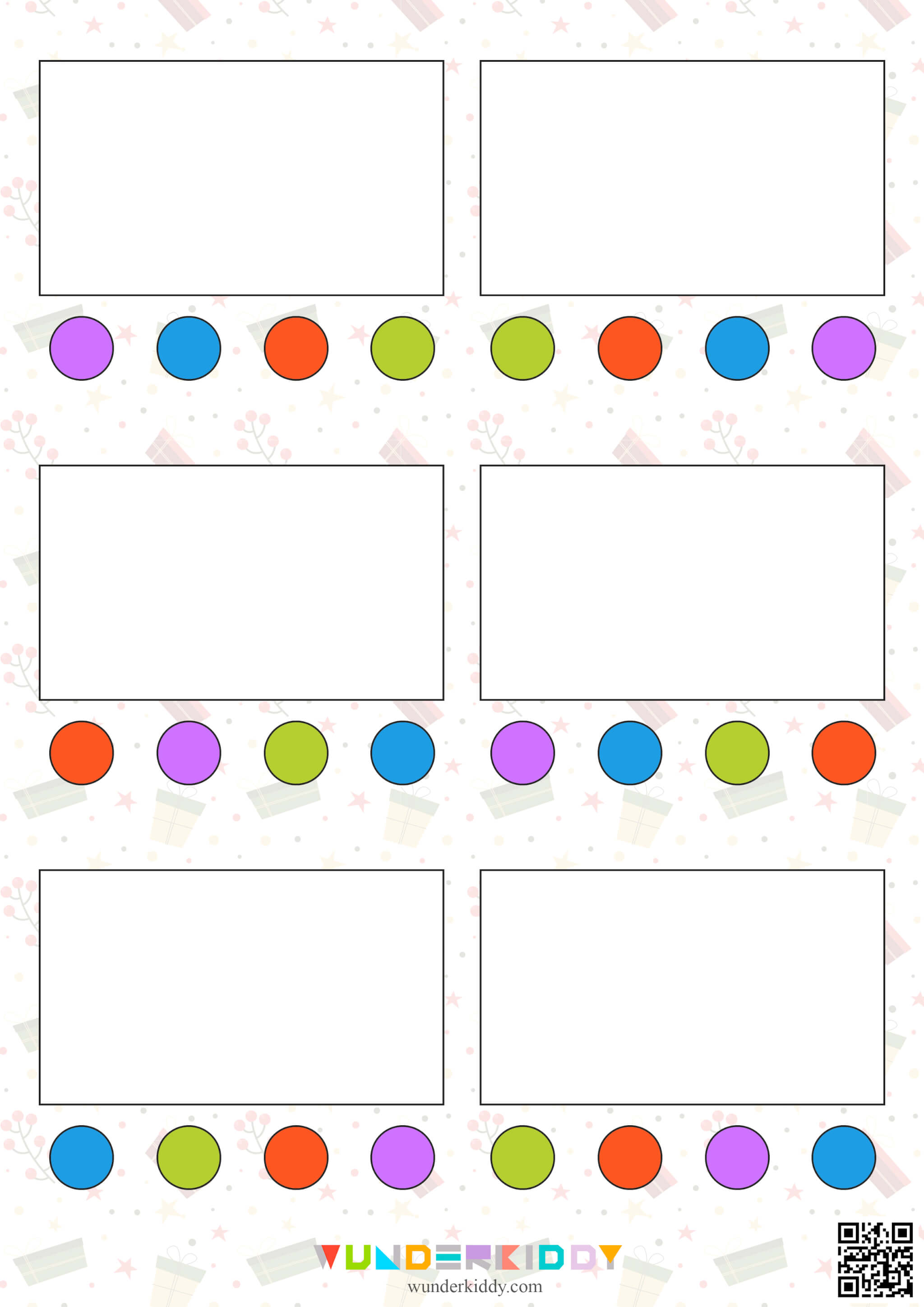 Holiday Light Patterns Worksheets Printable - Image 3