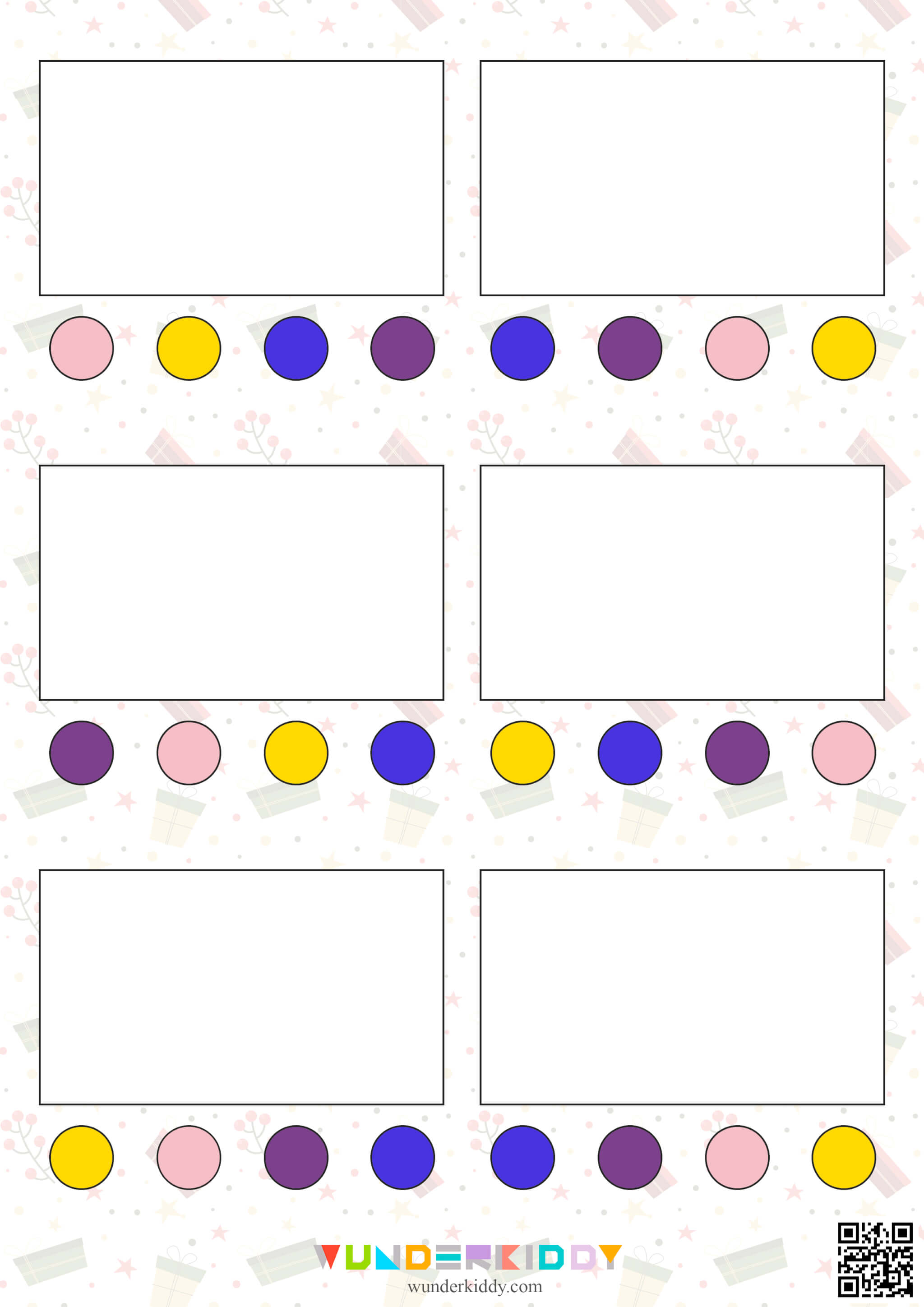 Holiday Light Patterns Worksheets Printable - Image 5