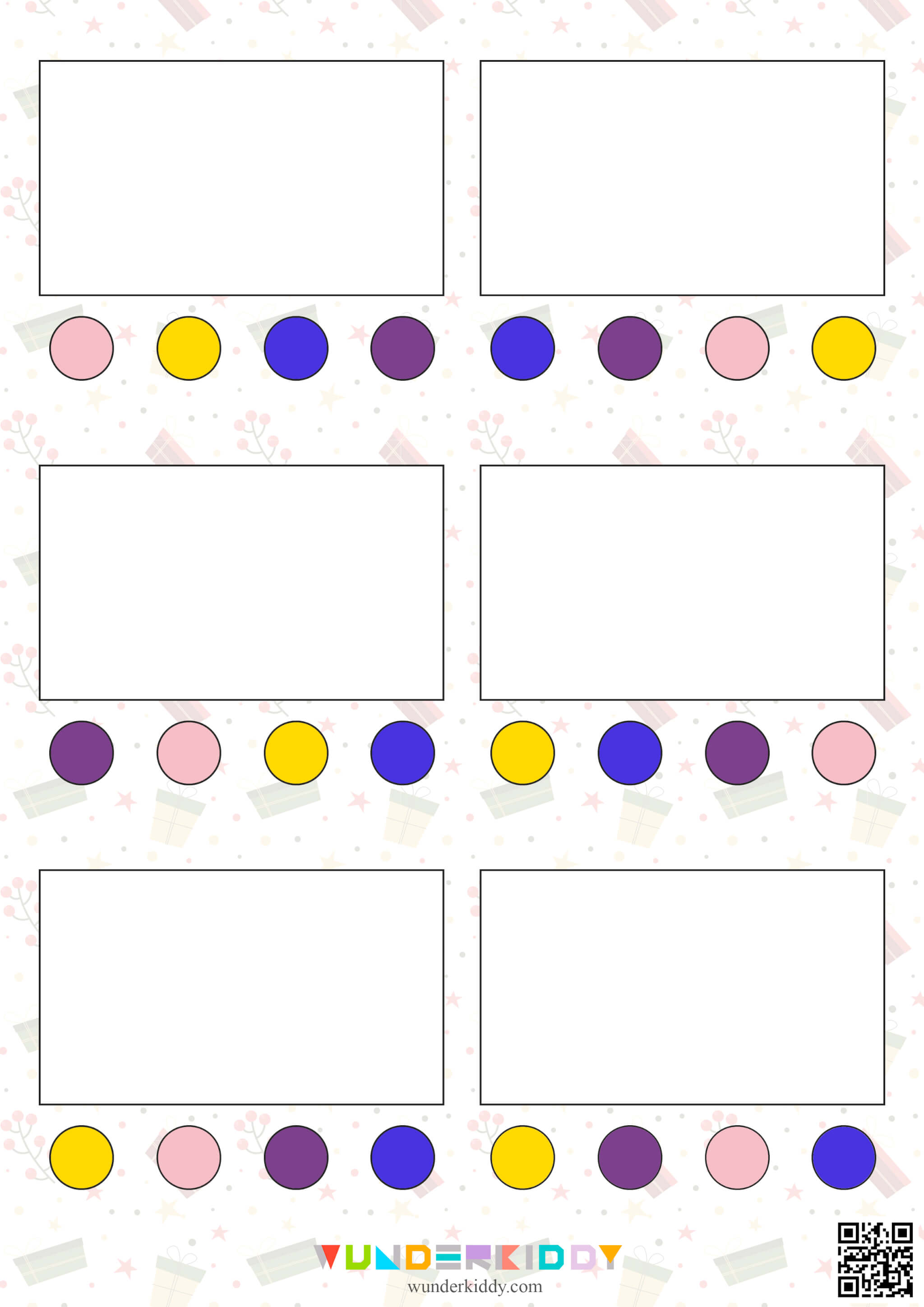 Holiday Light Patterns Worksheets Printable - Image 6