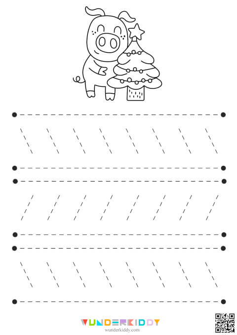 Рабочие листы «Новогодняя графомоторика» - Изображение 8