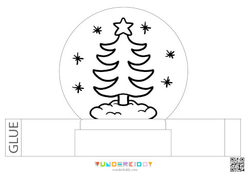 Coloring Pages «Christmas Magic Ball» - Image 2