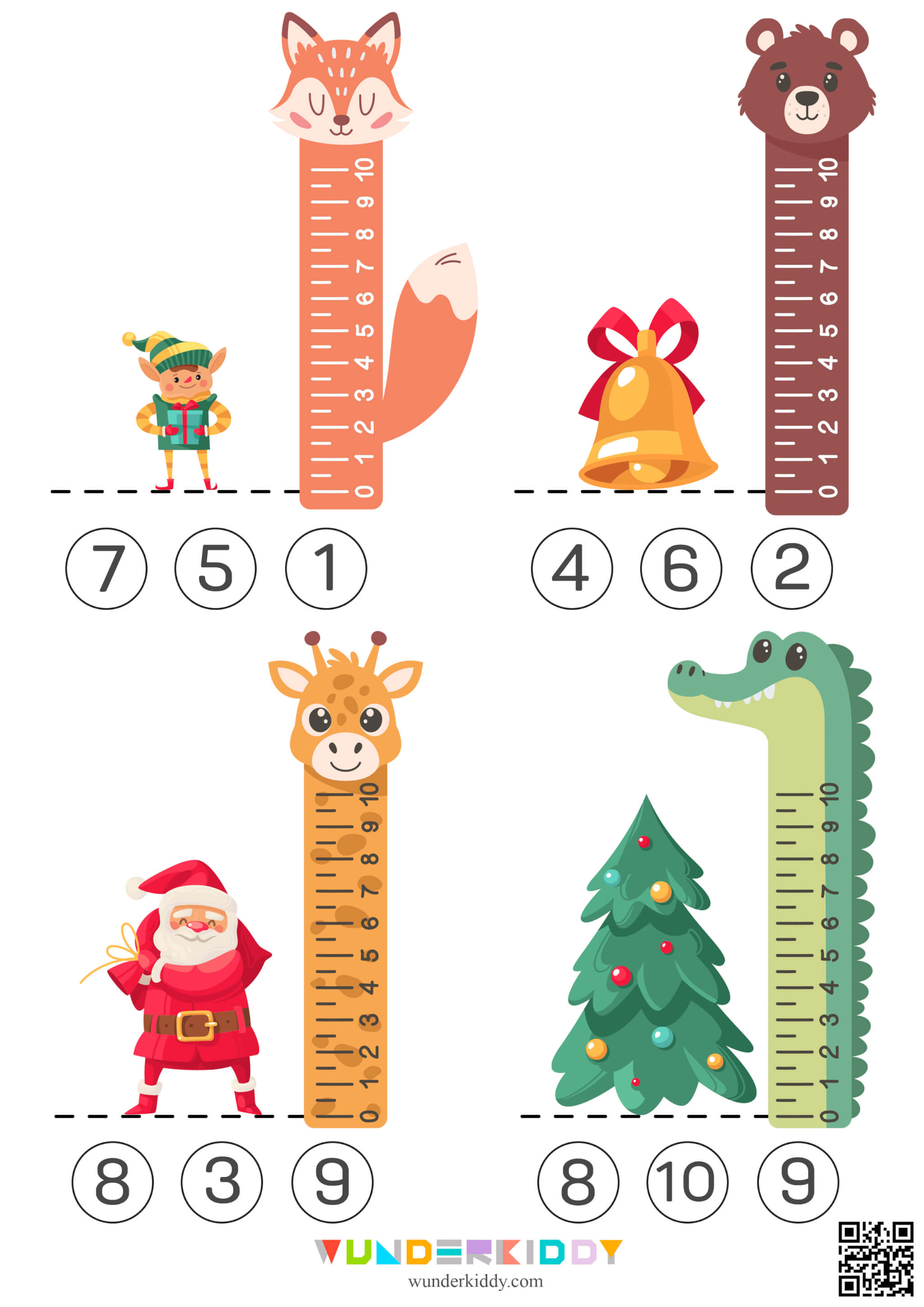 Christmas Measurement Worksheets - Image 2