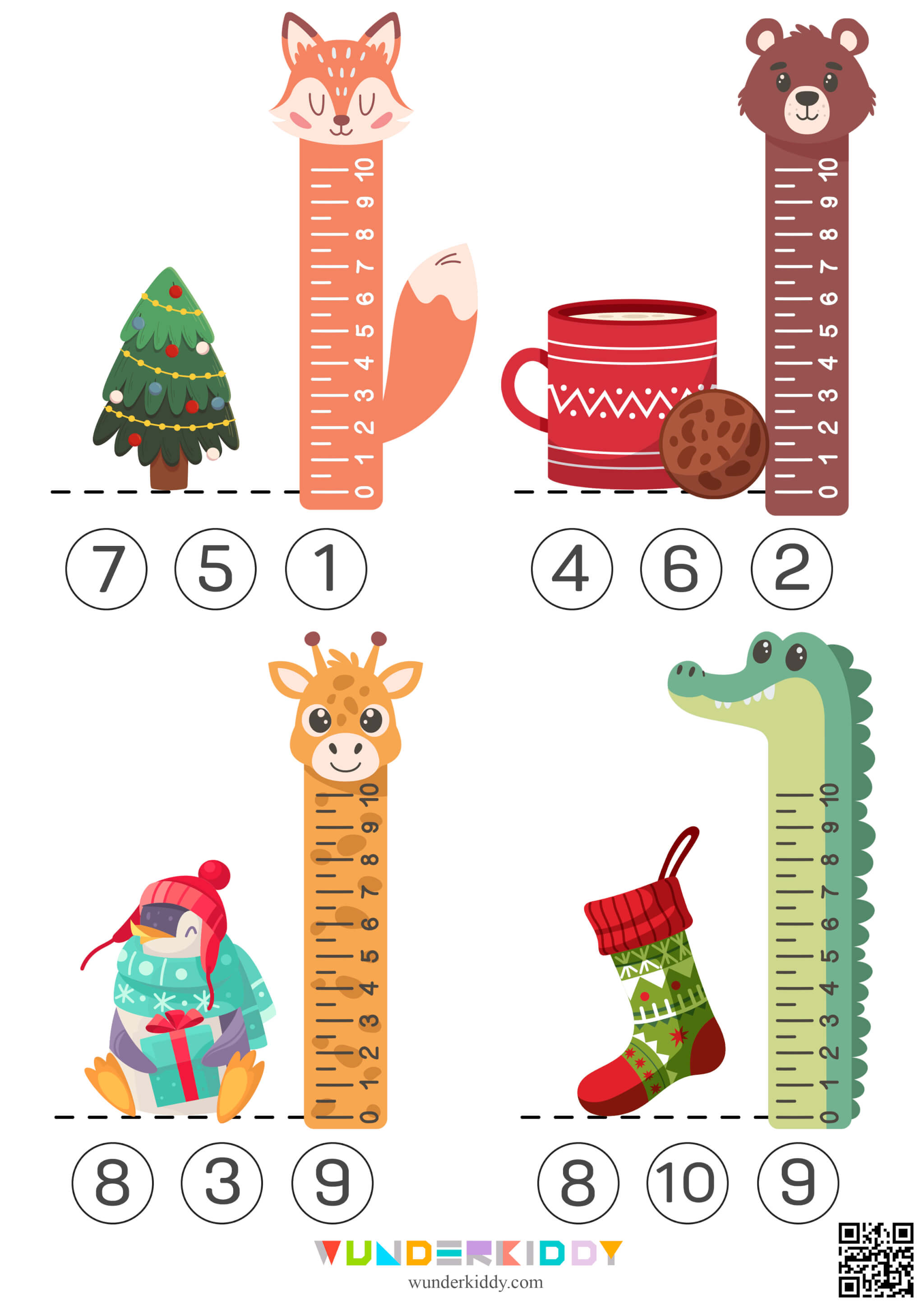 Christmas Measurement Worksheets - Image 5