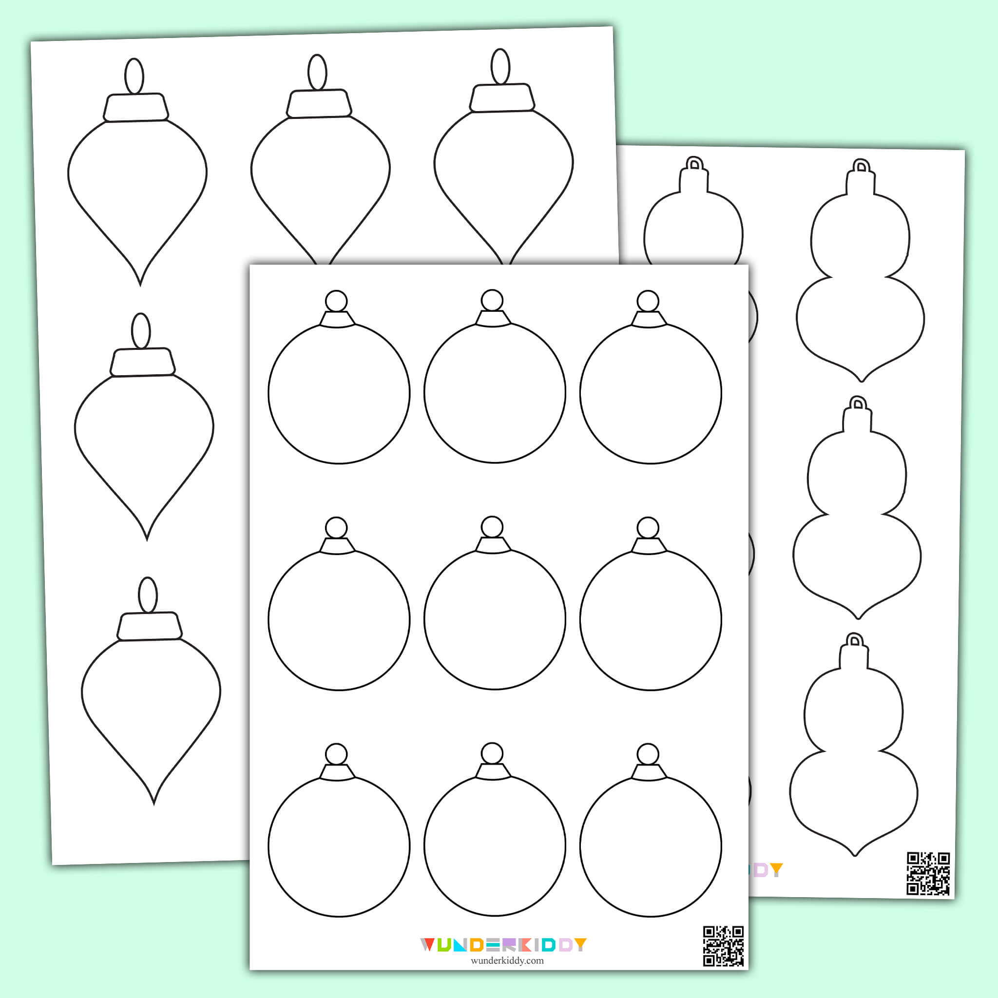 Printable Christmas Ornament Coloring Pages For Kindergarten Printable Christmas Ornament Coloring Pages For Kindergarten