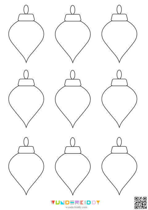 Free Printable Christmas Tree Ornament Craft Templates PDF