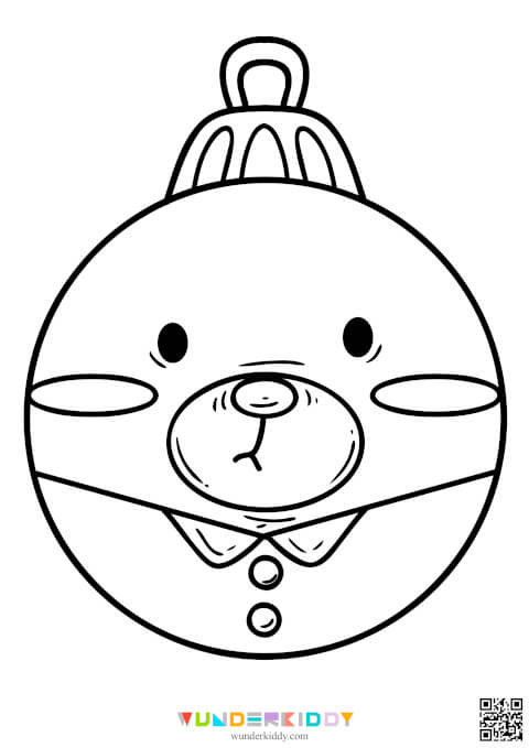 Christmas Ornament Coloring Pages - Image 5