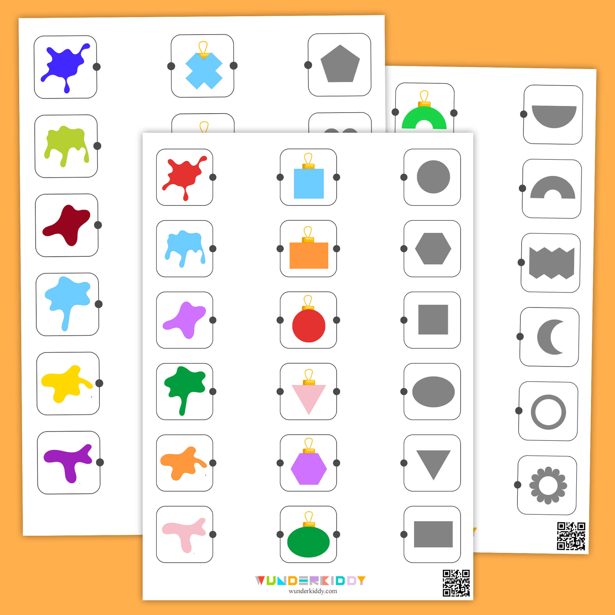 Holiday Geometric Matching Activity