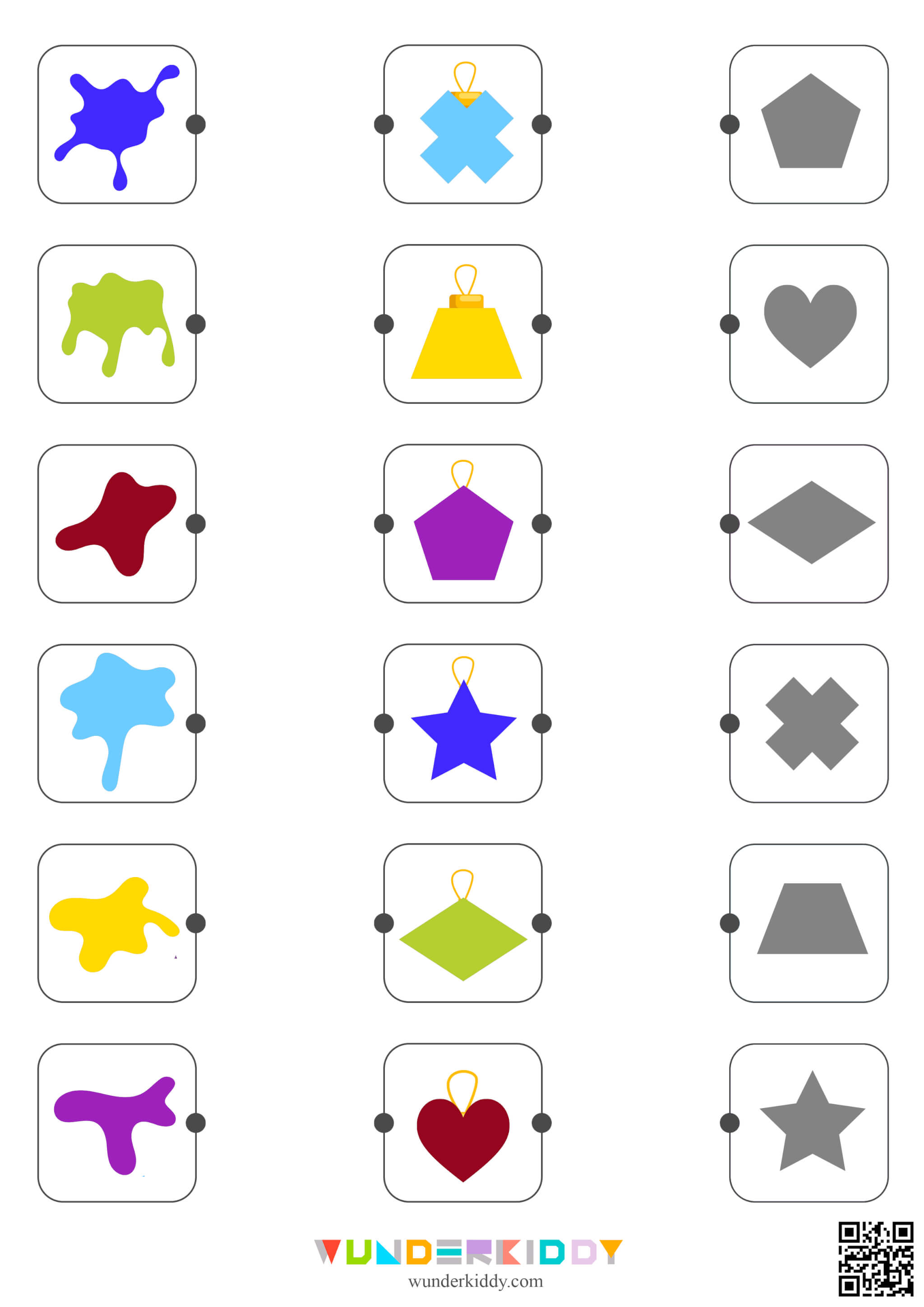 Holiday Geometric Matching Activity - Image 3