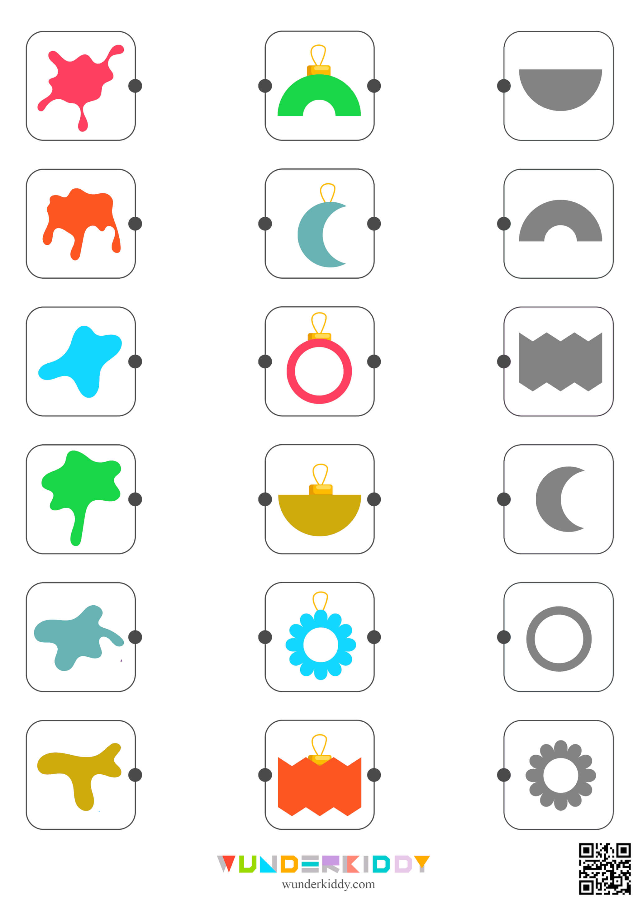 Holiday Geometric Matching Activity - Image 4