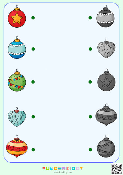 Worksheets «Christmas Ornaments»