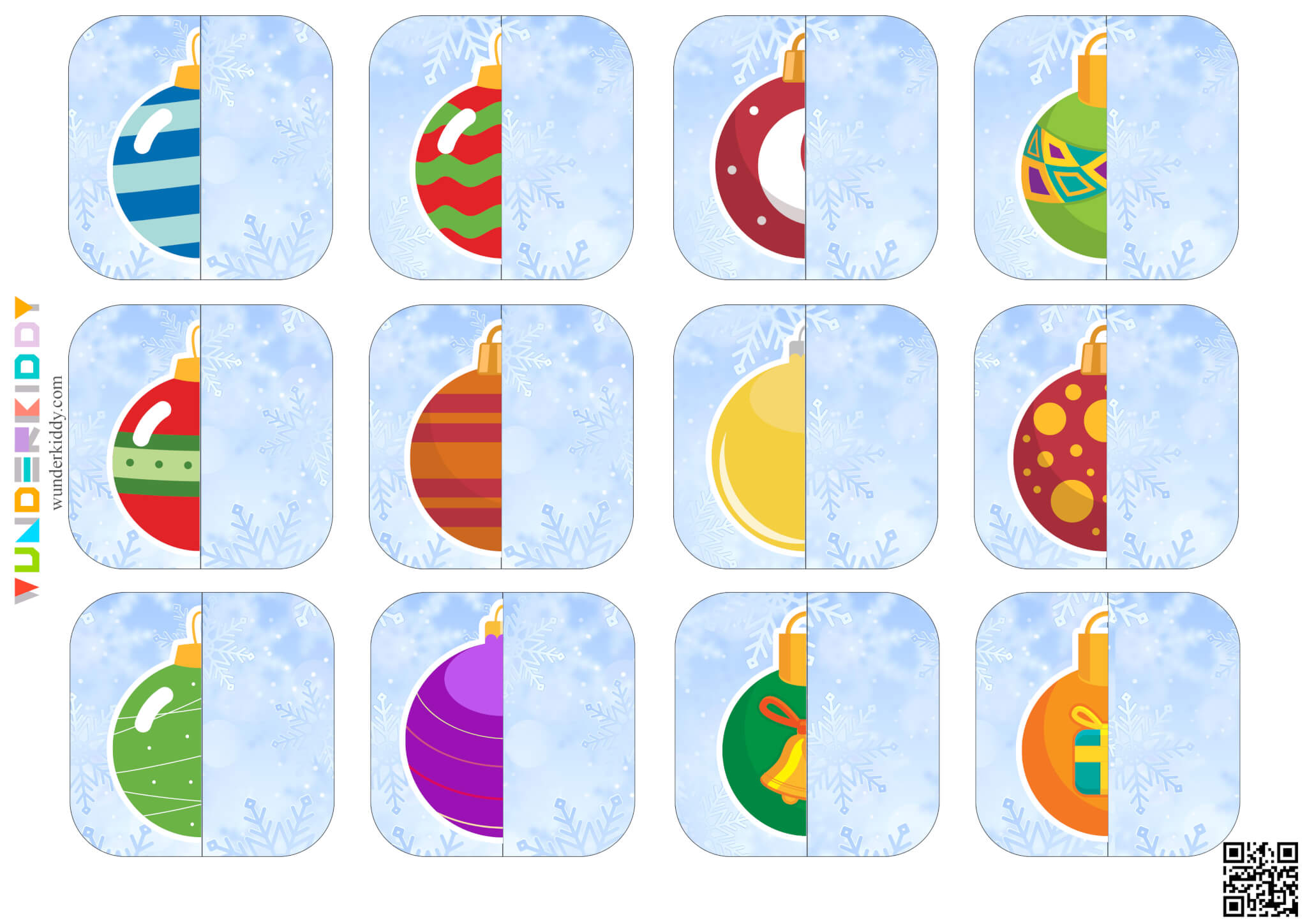 Christmas Ornaments Matching Game - Image 2
