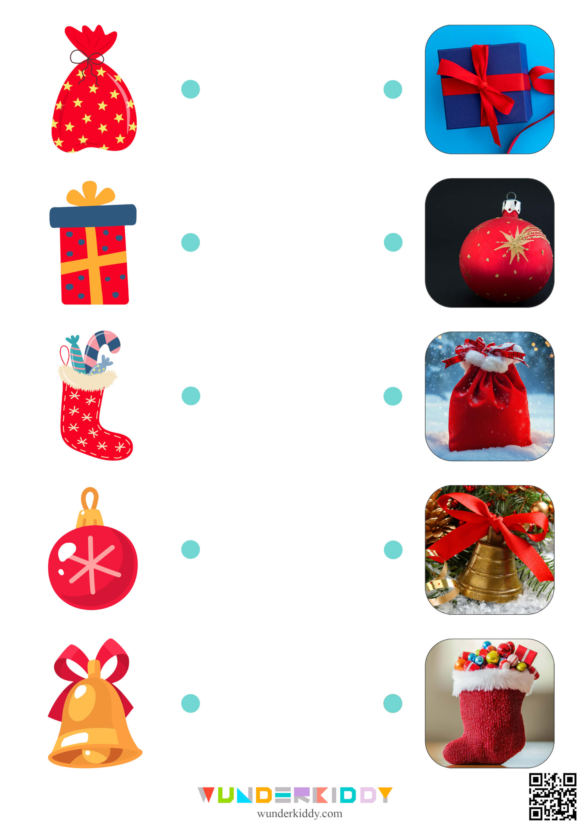 Match Christmas Objects Photo Printable - Image 2