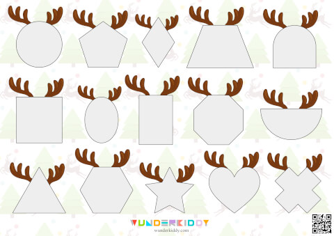 Развивающая игра с фигурами «Рождественские олени» - Изображение 3