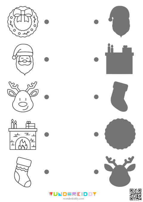 Christmas Shadow Match Printable - Image 2