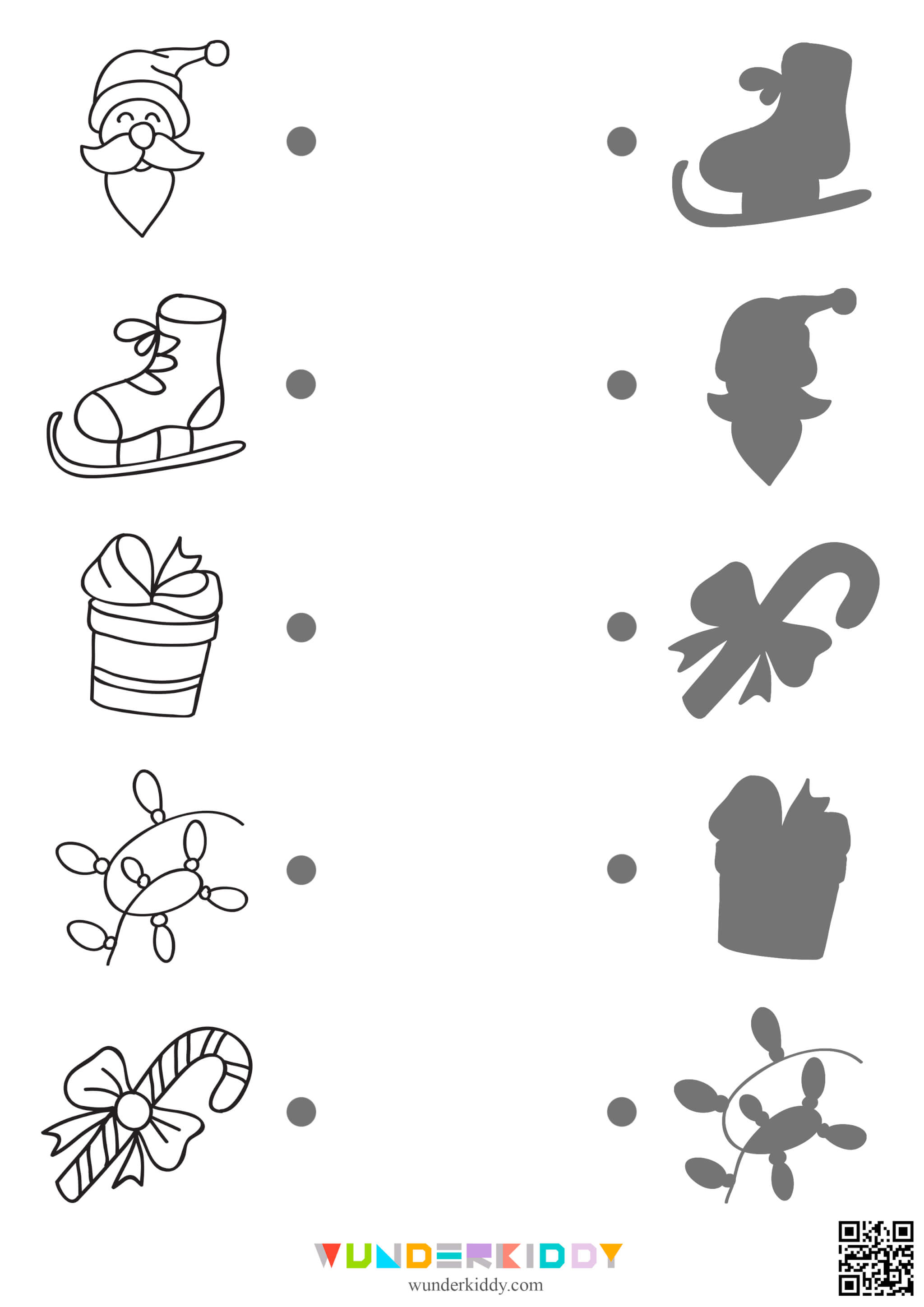 Christmas Shadow Match Printable - Image 4