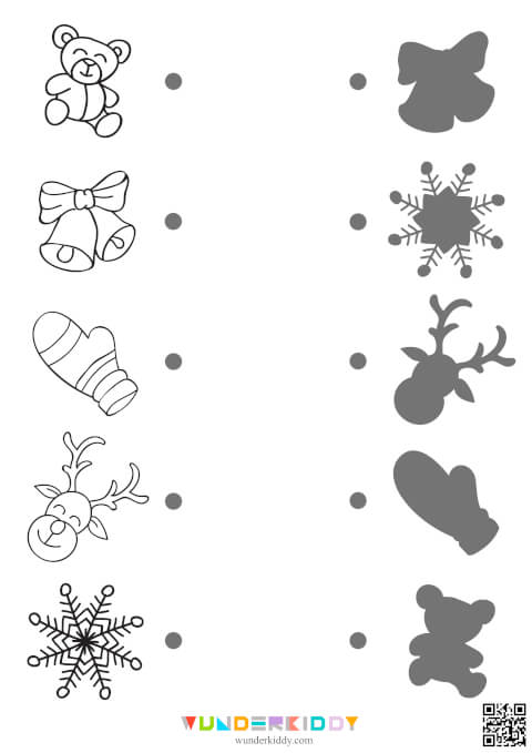 Christmas Shadow Match Printable - Image 5