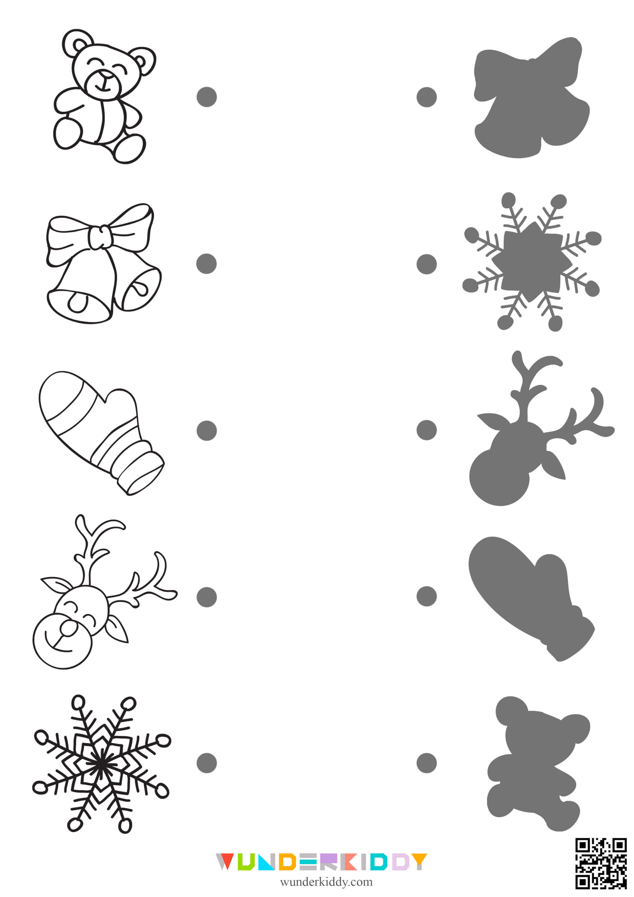 Christmas Shadow Match Printable - Image 5