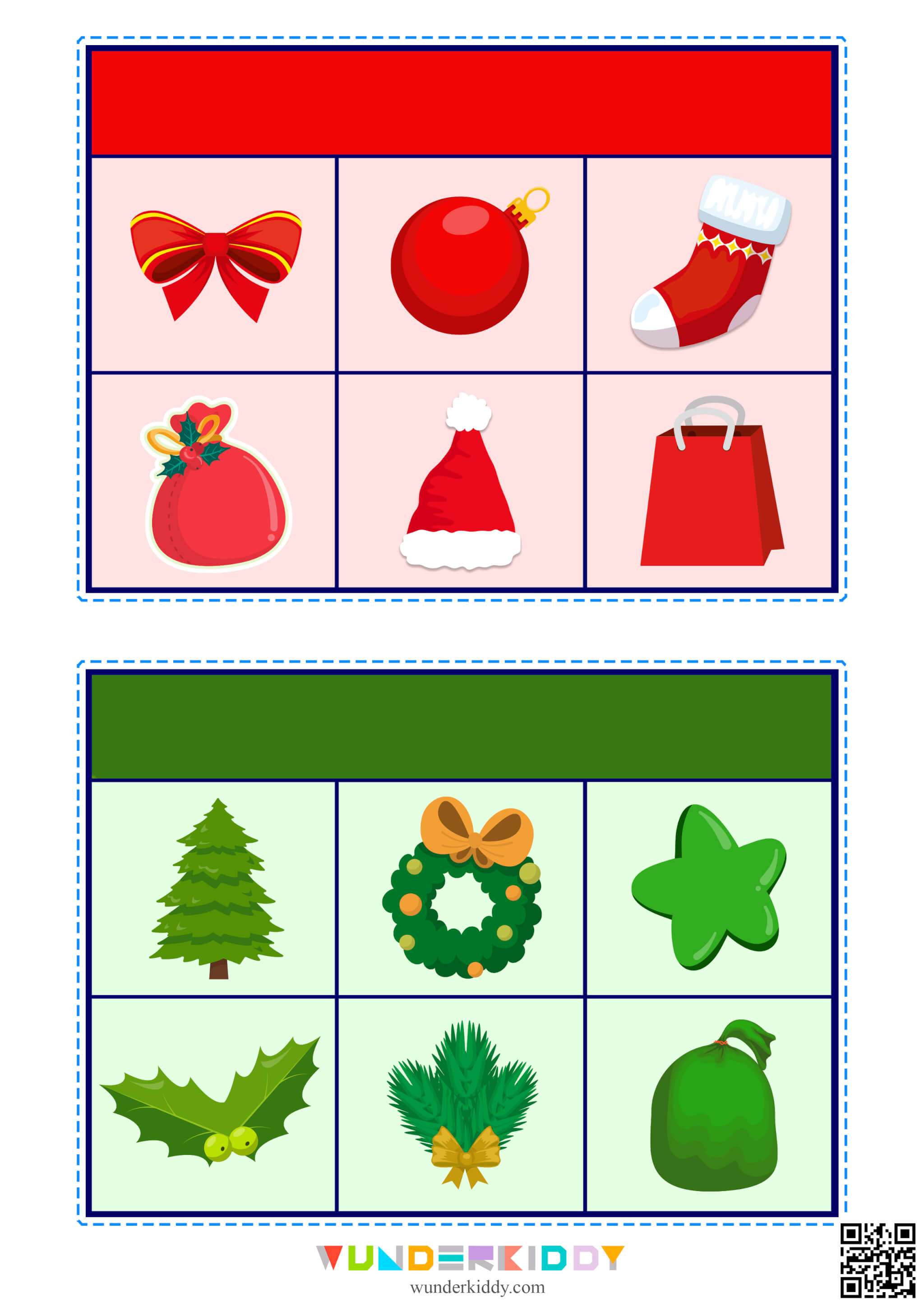 Worksheet Christmas Color Sorting - Image 2