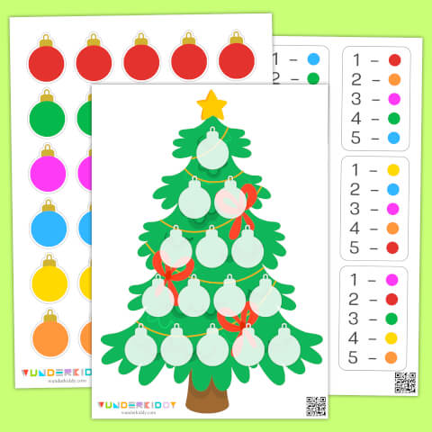 Новогодняя елочка «Счет и цвета» - Изображение 2