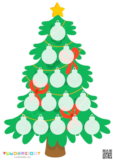 Новогодняя елочка «Счет и цвета» - Изображение 3
