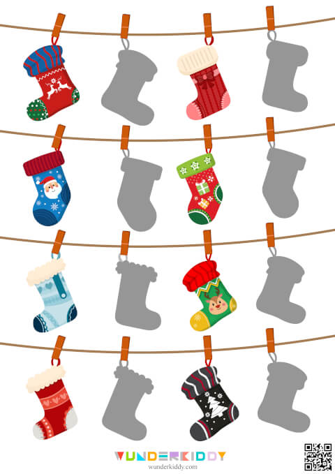 Новогодняя игра на внимание «Носочки» - Изображение 2