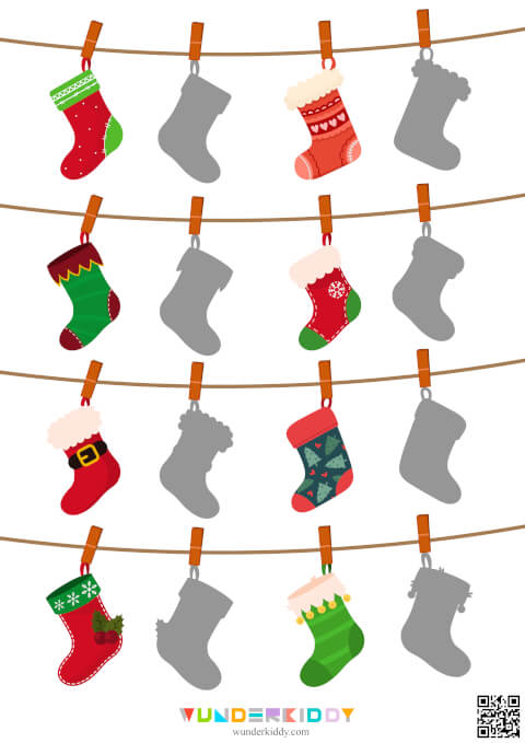 Новогодняя игра на внимание «Носочки» - Изображение 3