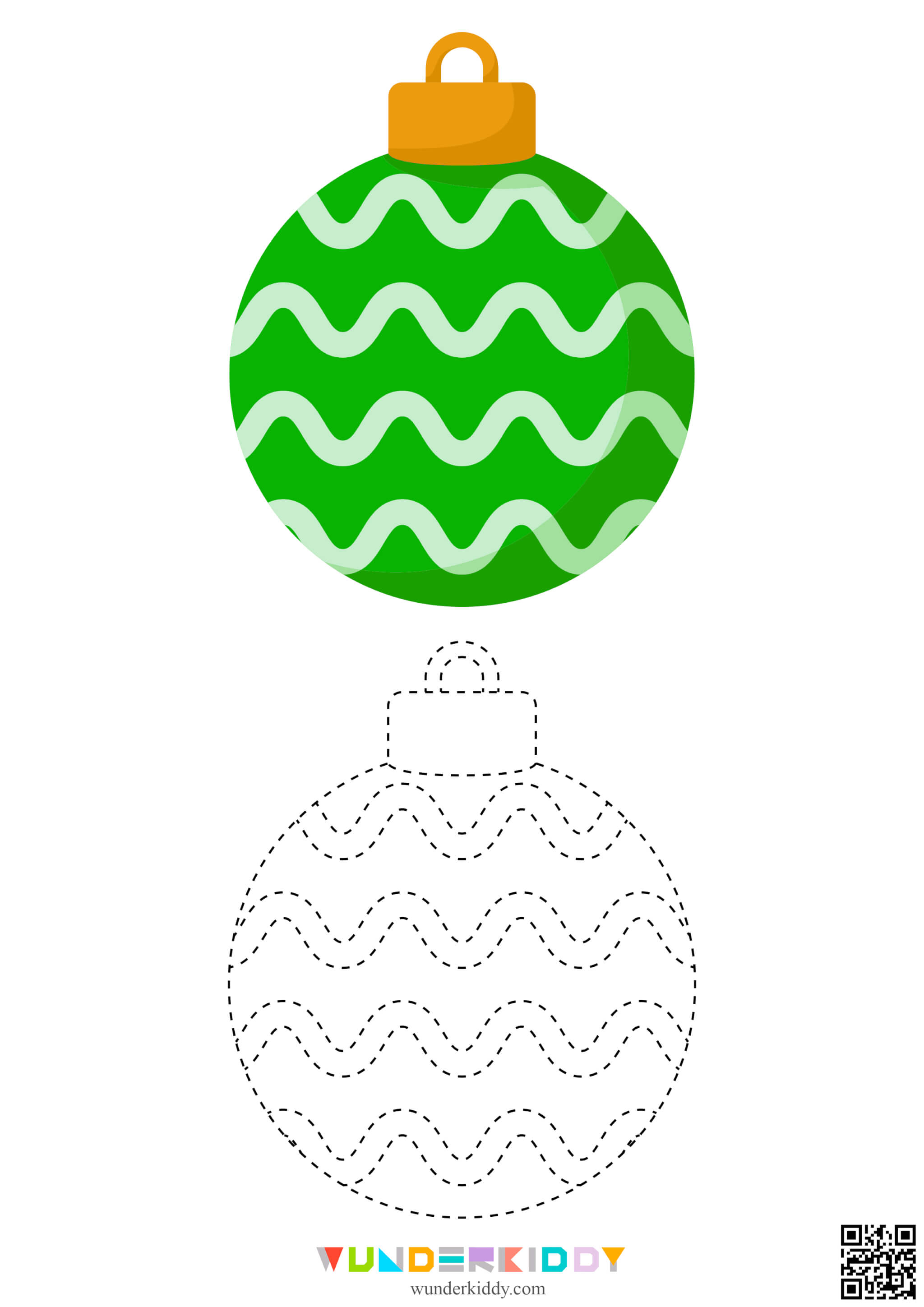 Worksheet «Christmas Trace and Color» - Image 4