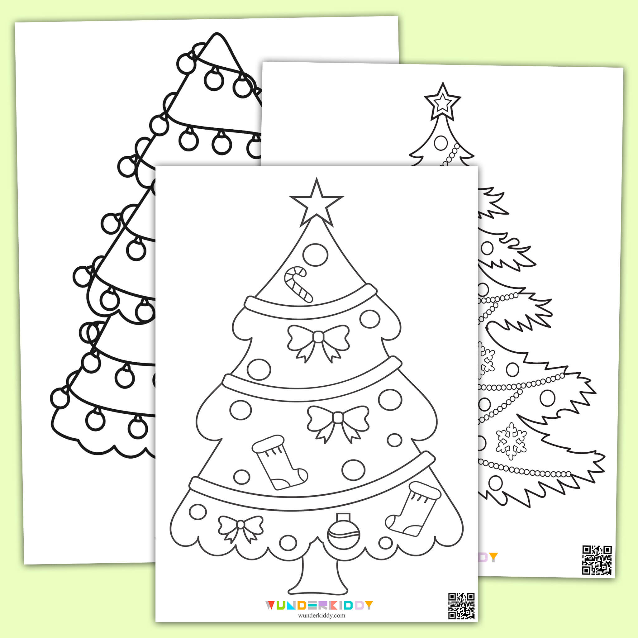 Christmas Tree Coloring Pages