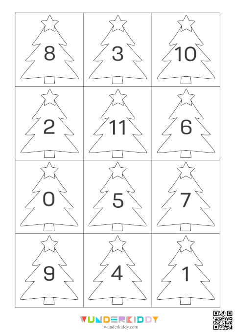 Count and Sort Ornaments 0-10 Worksheets - Image 2
