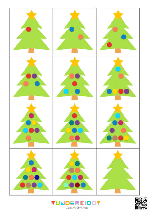 Count and Sort Ornaments 0-10 Worksheets - Image 3