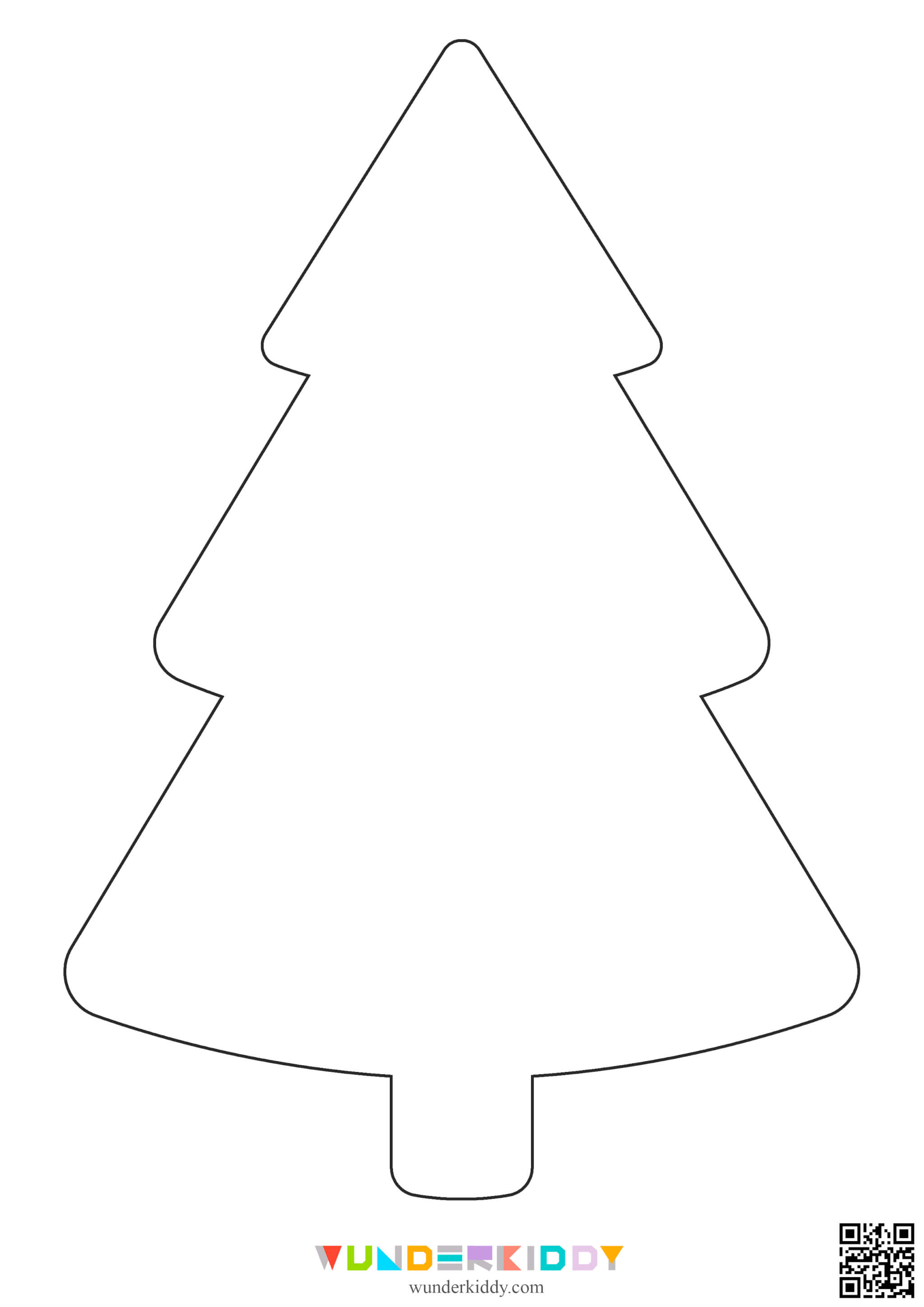 Free Printable Christmas Tree Templates for Kids Craft