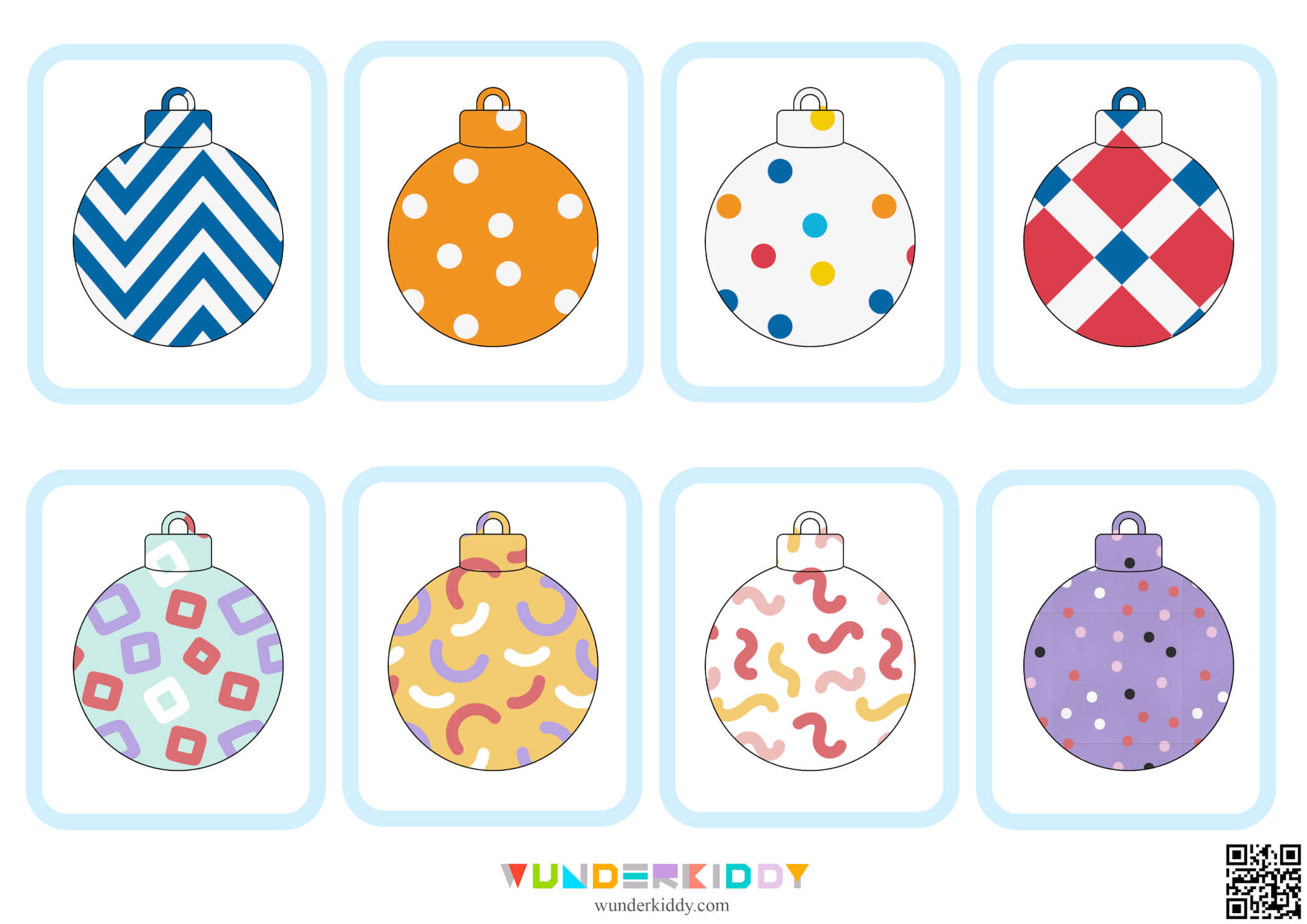 Christmas Tree Matching Card Game - Image 3