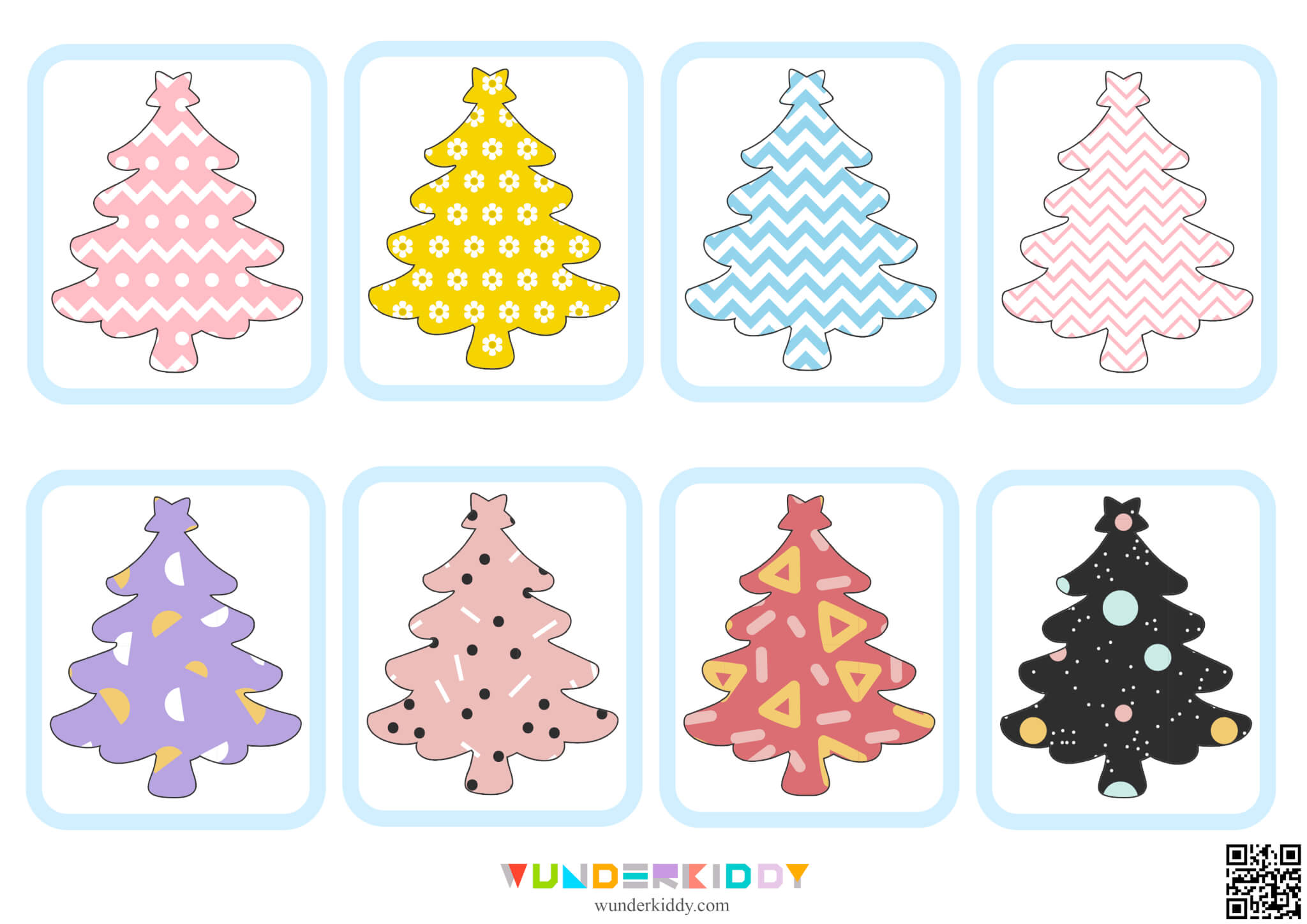 Christmas Tree Matching Card Game - Image 4