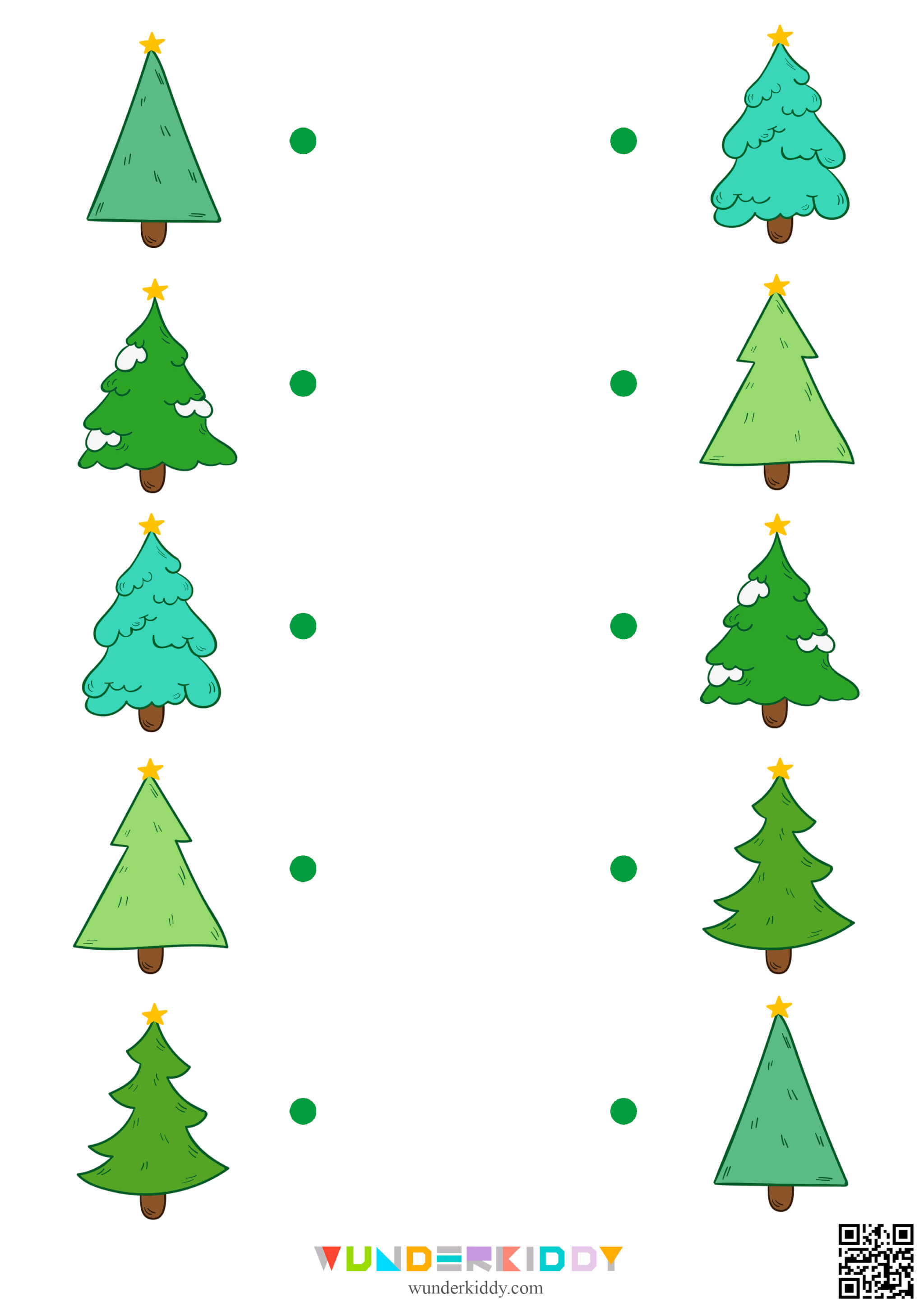 Arbeitsblatt: Weihnachtsbäume zuordnen - Bild 4