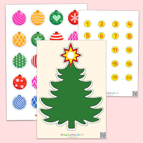 Activity sheet «Christmas Tree Toys»