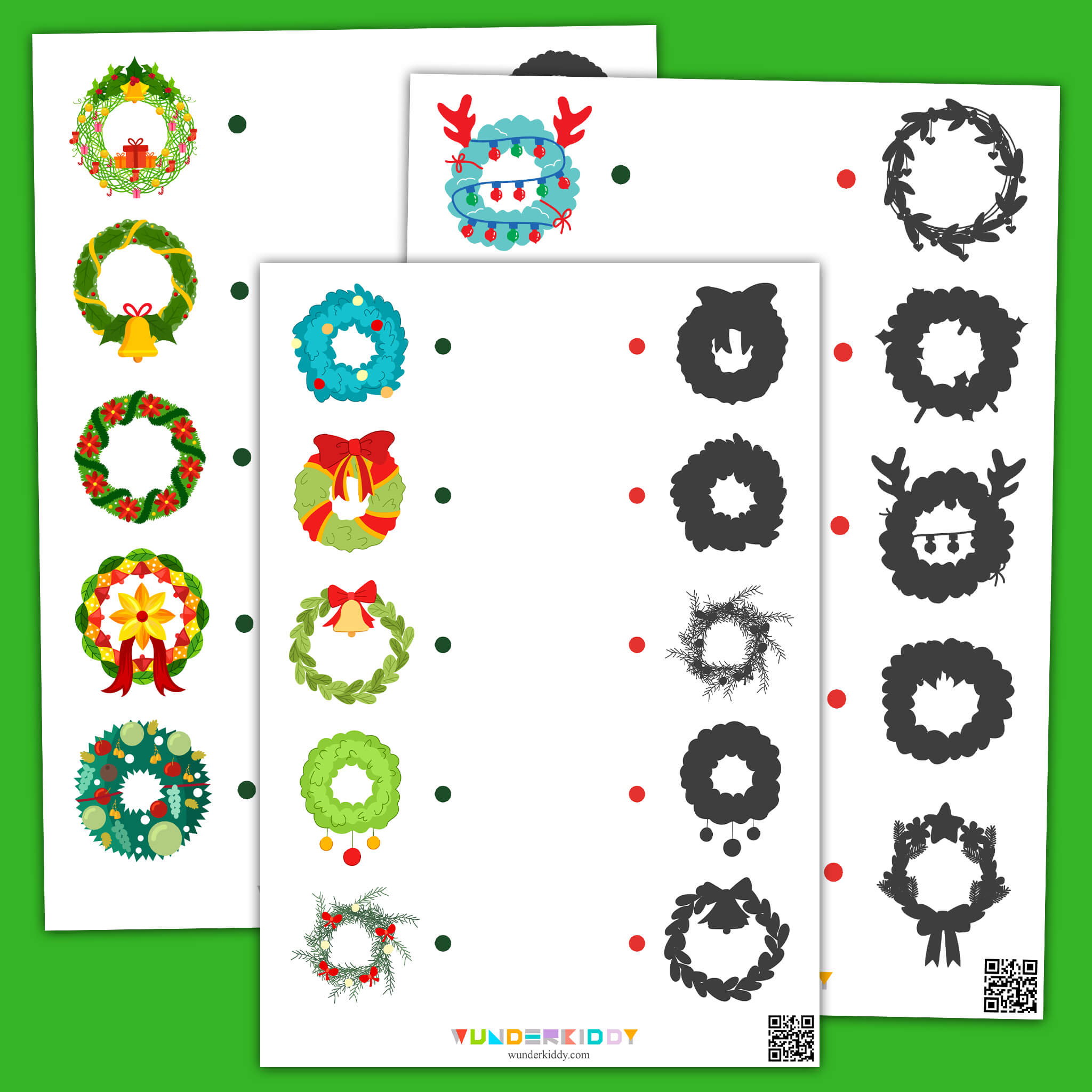 Christmas Wreath Worksheets