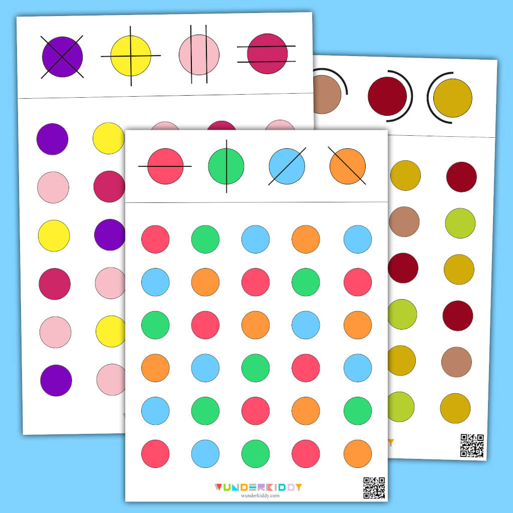 Printable Circle Pre Writing Pattern Worksheet for Preschool