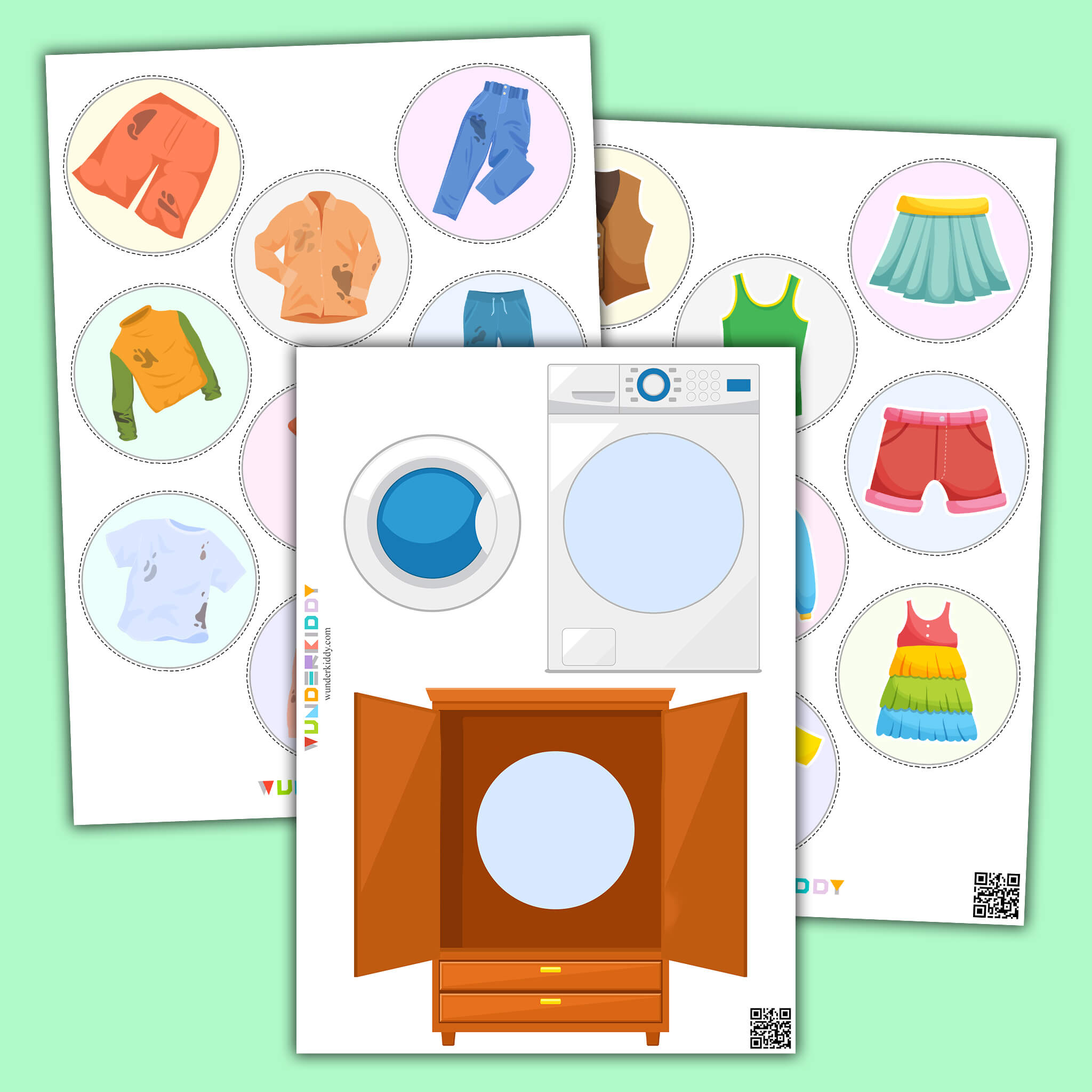 Clean and Dirty Laundry Sorting Activity