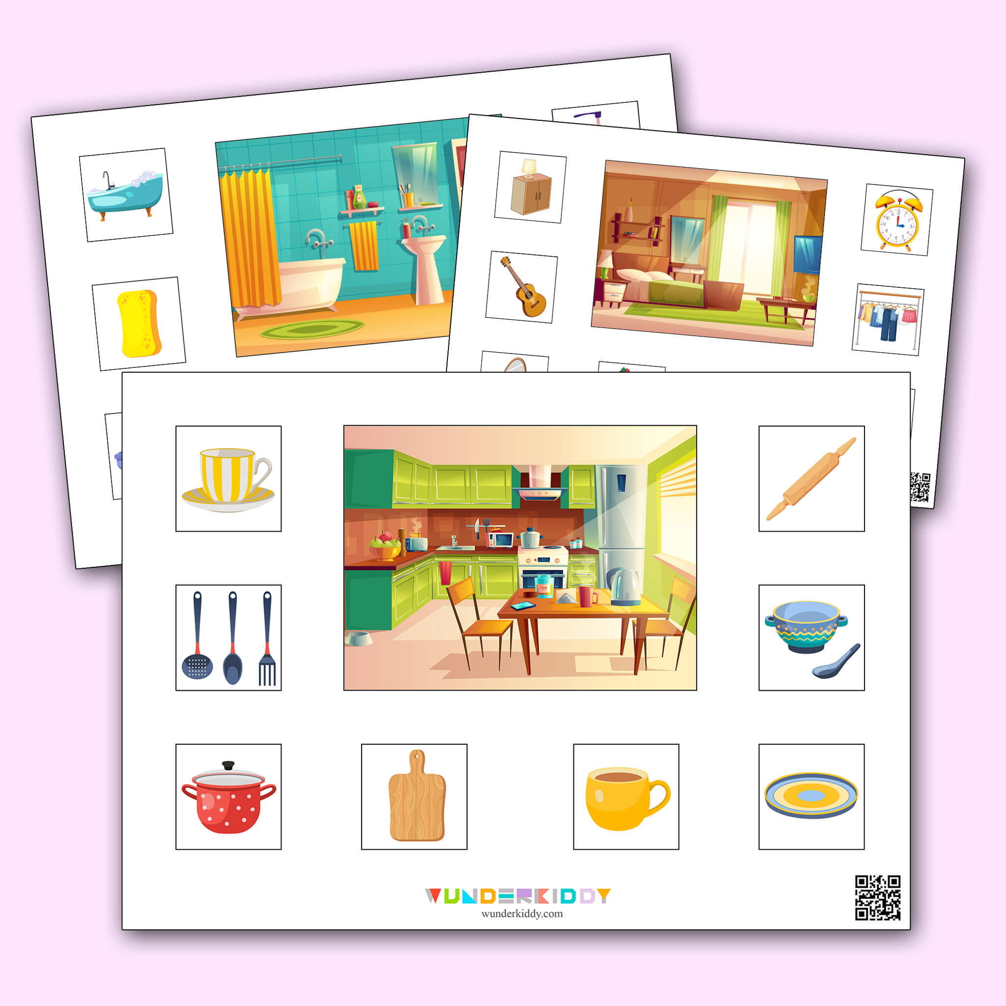 Activity sheet «Clean up the house»