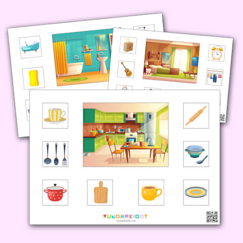 Things around the house worksheet