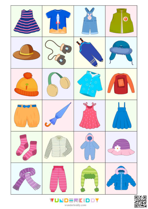 Clothes Shadow Matching Worksheet - Image 3