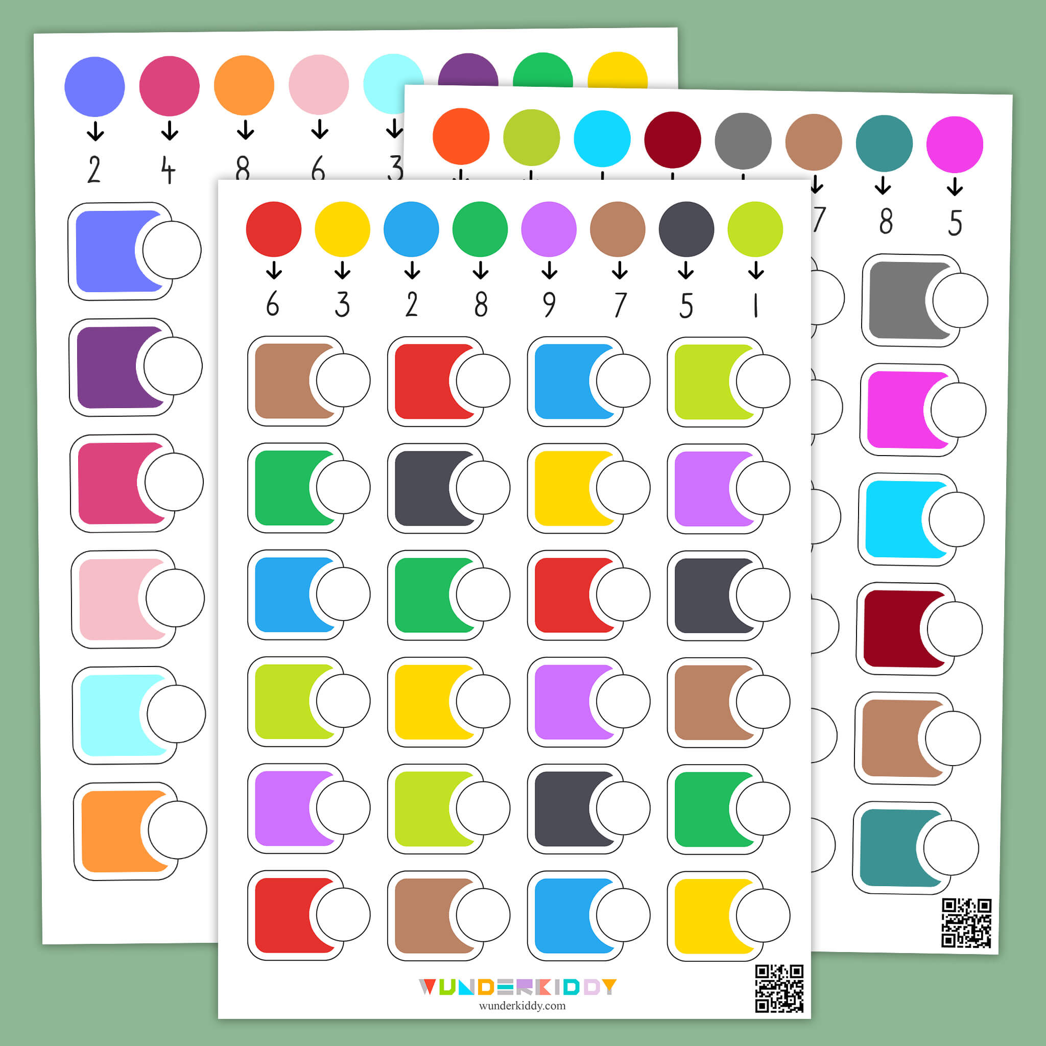 Color and Number Association Activity