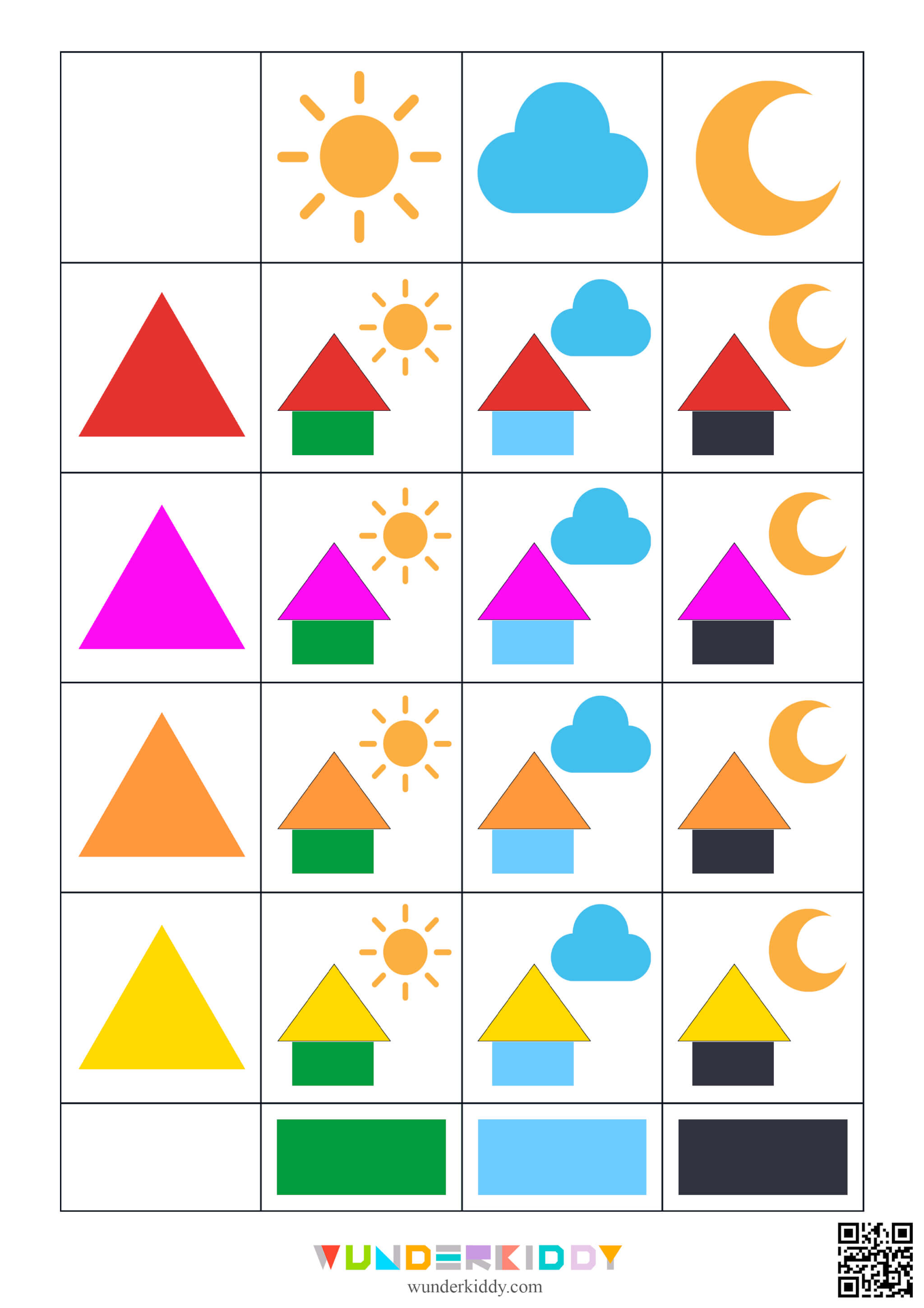 Weather and Shapes Worksheet - Image 2