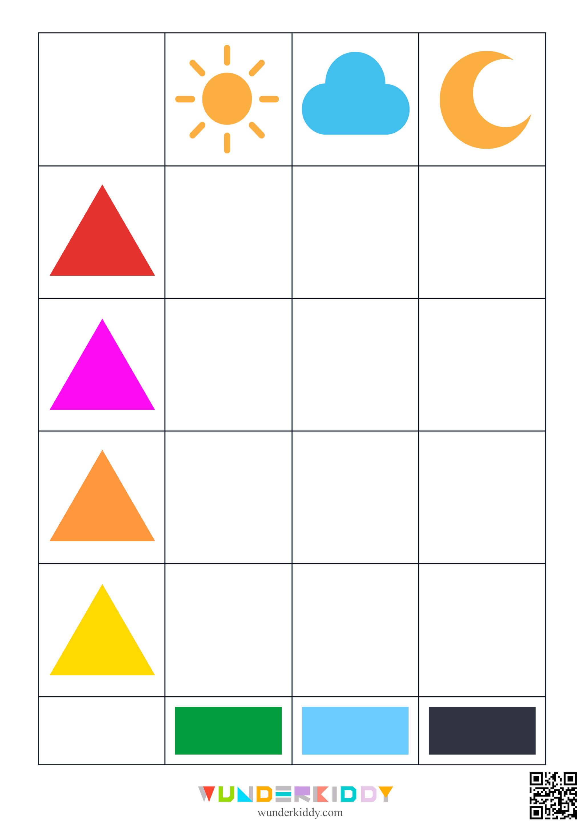 Weather and Shapes Worksheet - Image 3