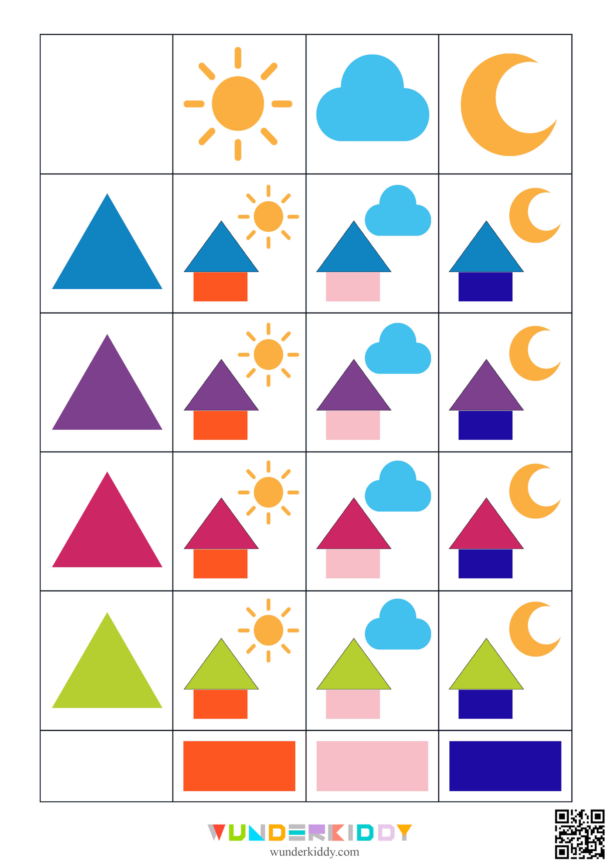 Weather and Shapes Worksheet - Image 4