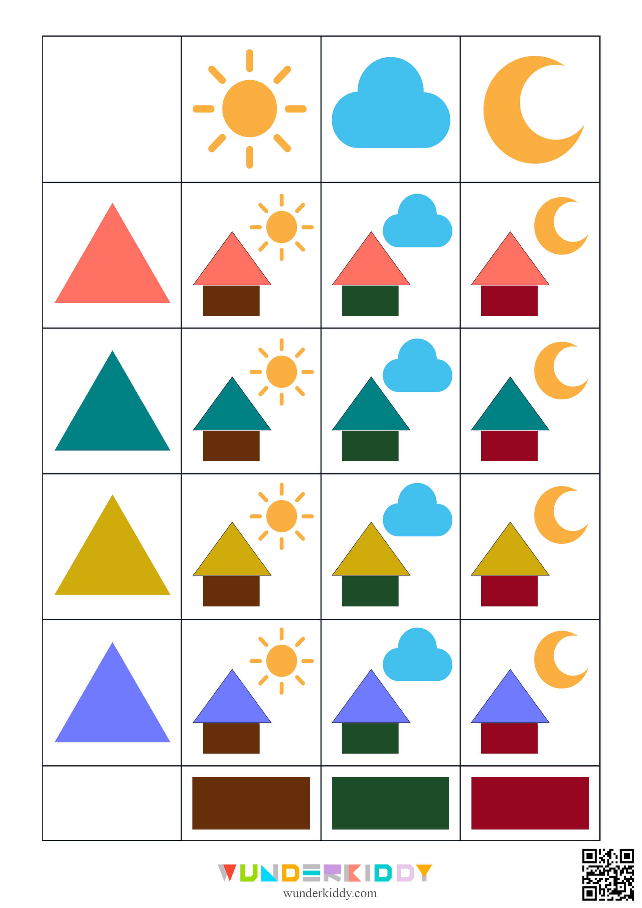 Weather and Shapes Worksheet - Image 6
