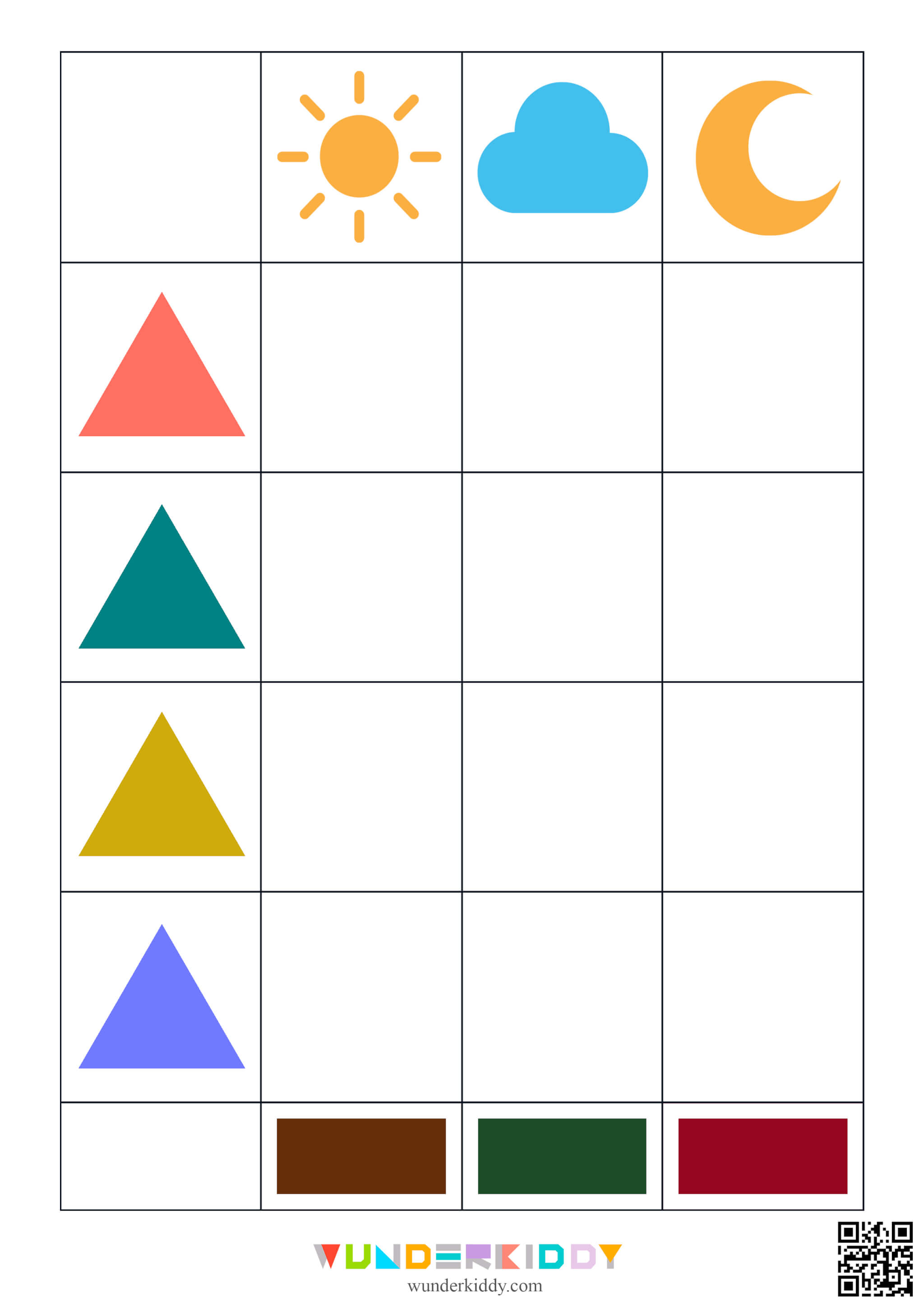 Weather and Shapes Worksheet - Image 7